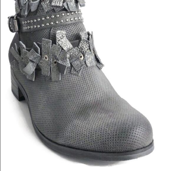 NIB OVYE by Cristina Lucchi Italian Leather Ankle Boots Size 40 (US 9.5-10) - Picture 6 of 13